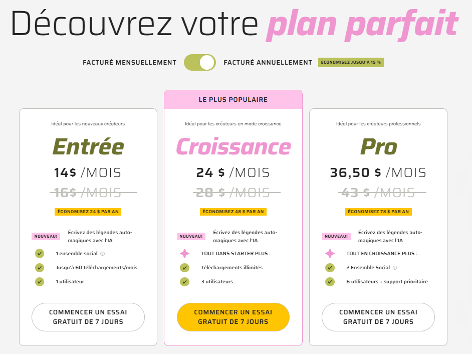 Les 15 outils gratuits de planification des réseaux sociaux en 2024, tarifs planoly