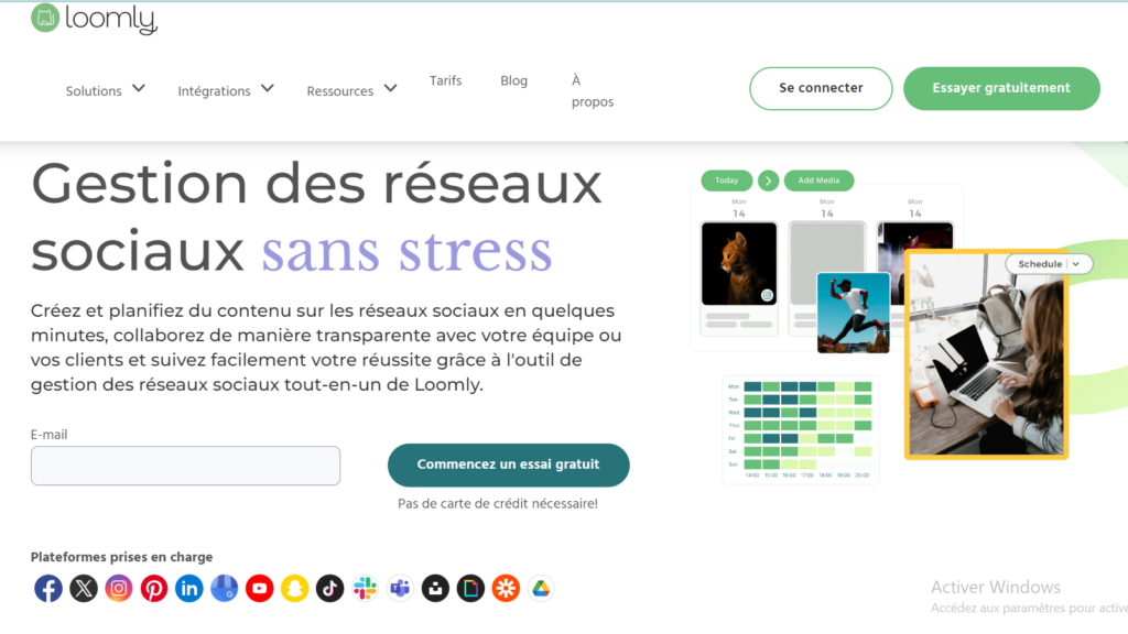 Les 15 outils gratuits de planification des réseaux sociaux en 2024, Loomly